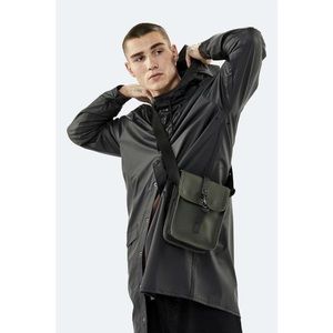 Rains Flight Bag in Shiny Olive